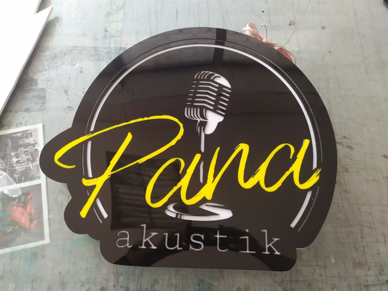 Işıklı Pleksi Fener Pano