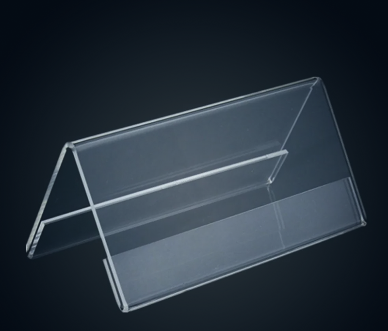 Pleksi Yatay İsimlik Pleksi Yatay Broşürlük Şeffaf 22x10 cm