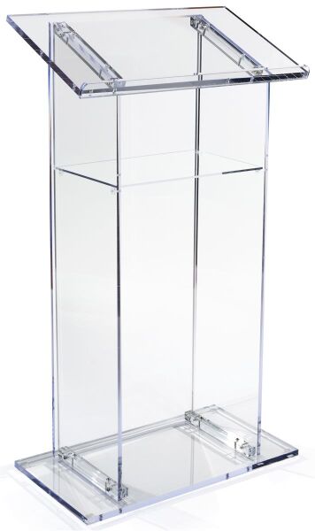 Pleksi Şeffaf Kürsü şeffaf akrilik kürsü her mekan için mükemmel