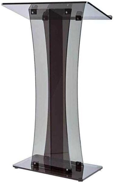 Renkli Pleksi Kürsü füme renkli akrilik pleksi konuşma kürsüsü