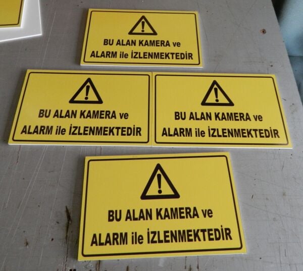 Kamera Uyarı Levhası