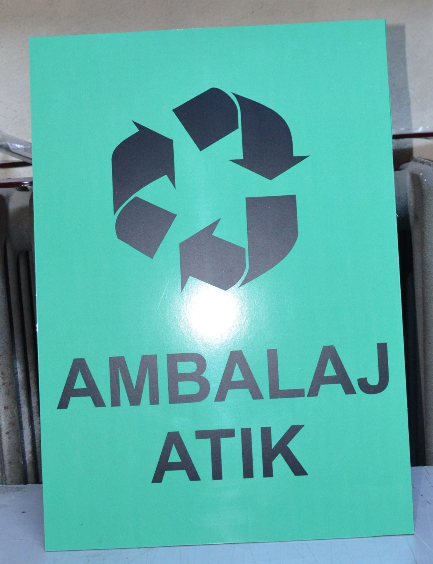 Ambalaj Atıkları Uyarı Levhası