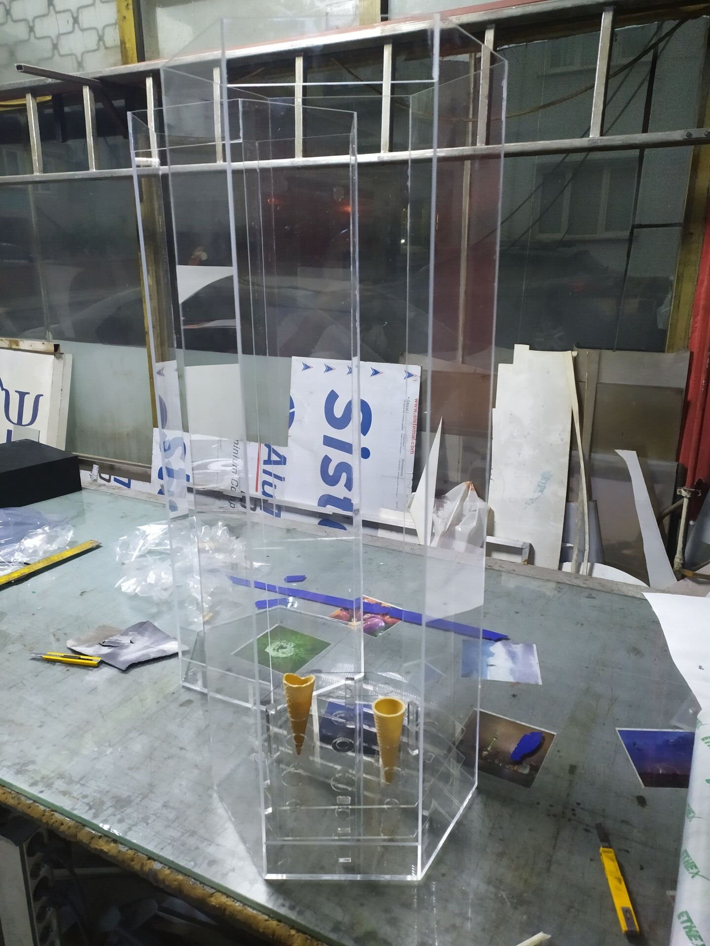 Dondurma Külahı Koruma Pleksi